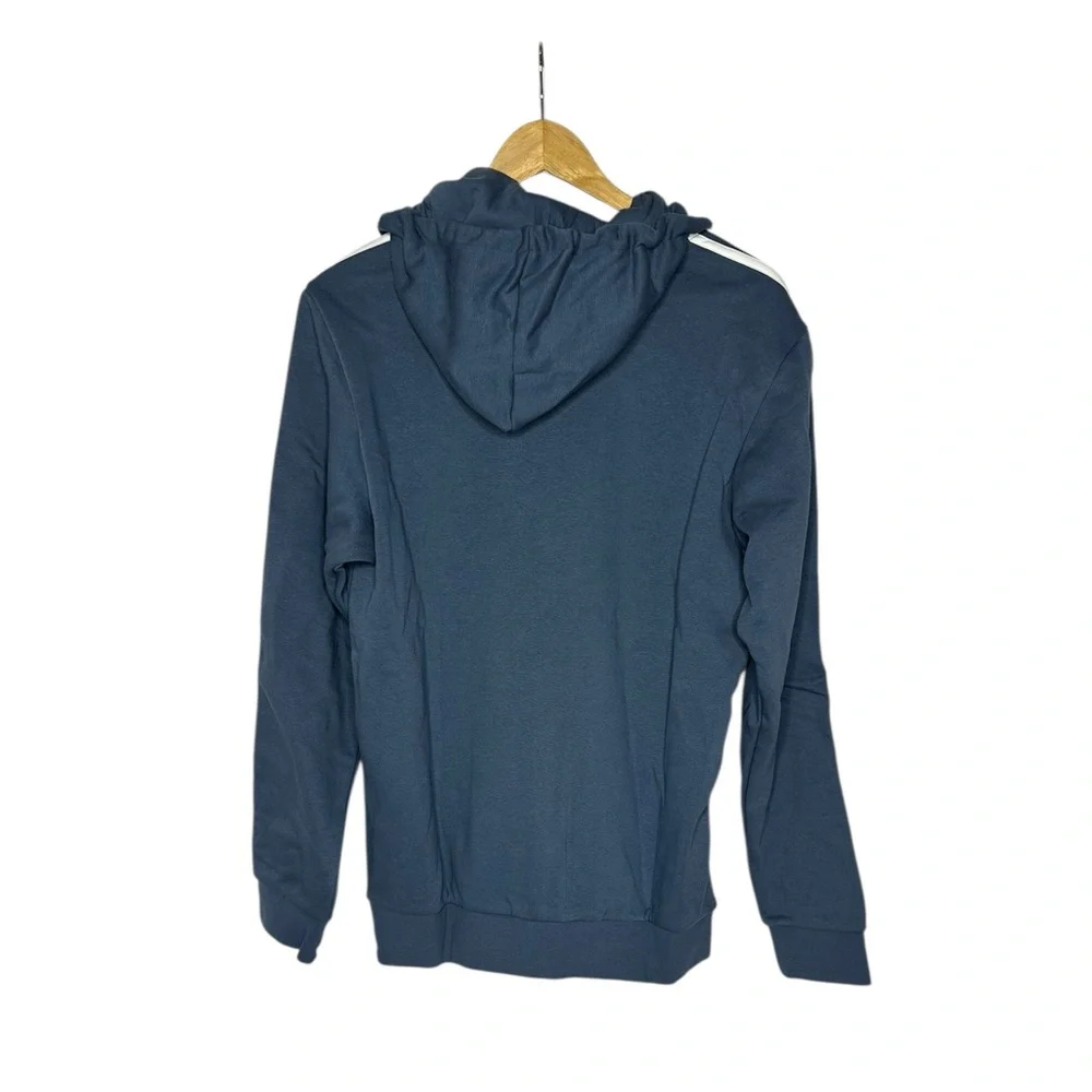 NWT Men’s Adidas Essentials 3 Stripe Zip Up Hoodie m